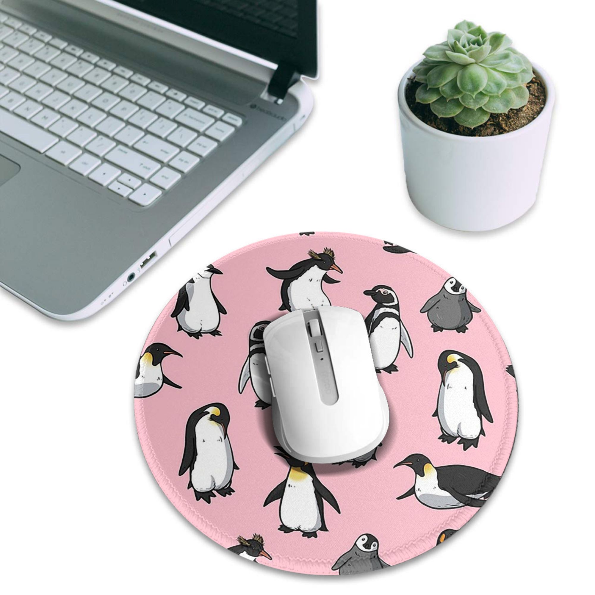 Pc Gaming Pink - Cute Penguin (Pink Variant) Mouse Pad