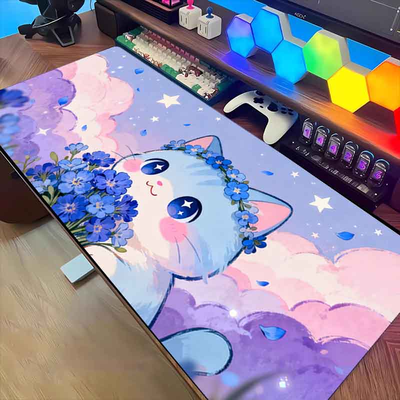 1pc Pink-purple Cloud Cat Mous - đánh giá và giá Pc Gaming Pink