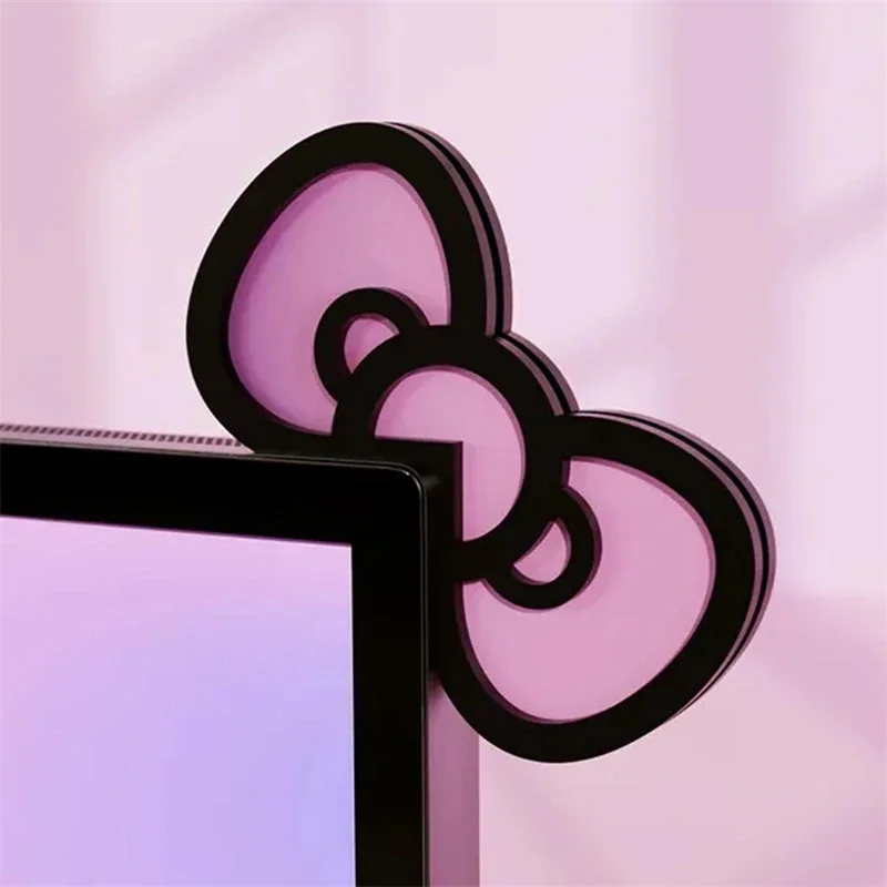 Kawaii Pink Acrylic Bow Monito - đánh giá và giá Pc Gaming Pink