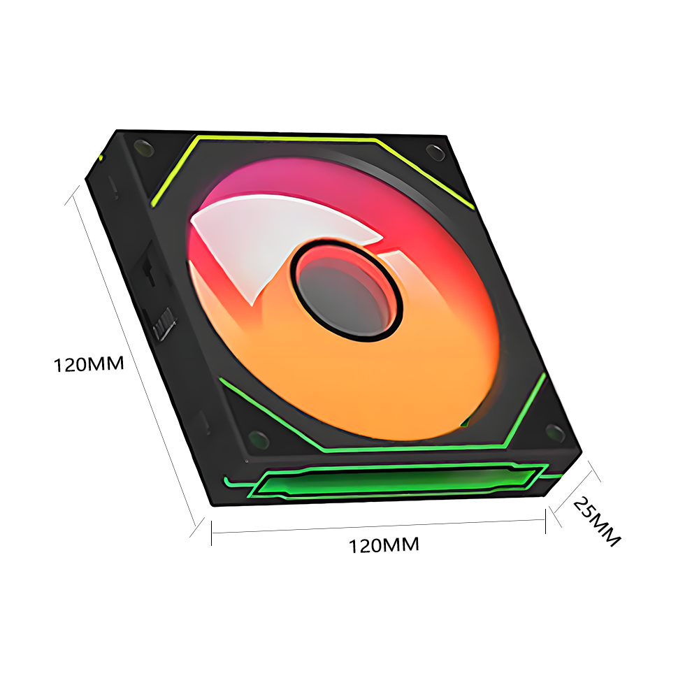 PC Case Fan 120mm ARGB Mirror  - đánh giá và giá Pc Water Cooling